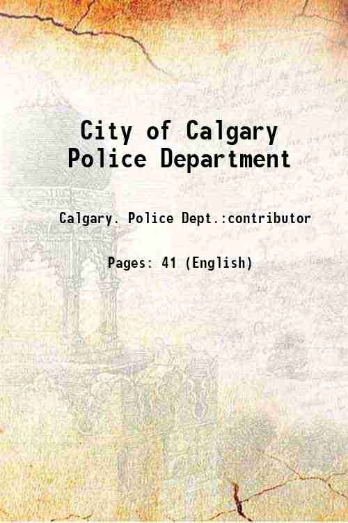 City of Calgary Police Department 