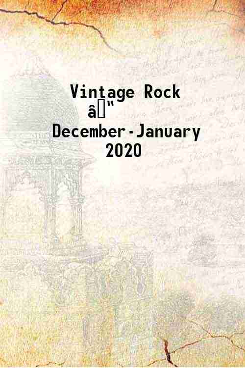 Vintage Rock â€“ December-January 2020 
