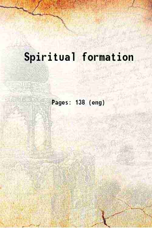 Spiritual formation 