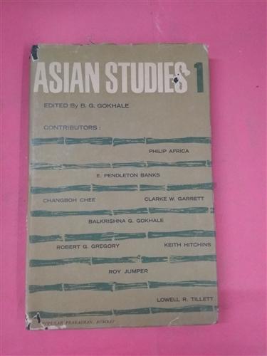 Asia Studies one (a collection of papers on aspects of Asian History and Civilization),Year 1966 