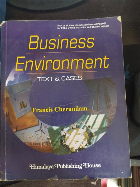 Business Environment Text & Cases 