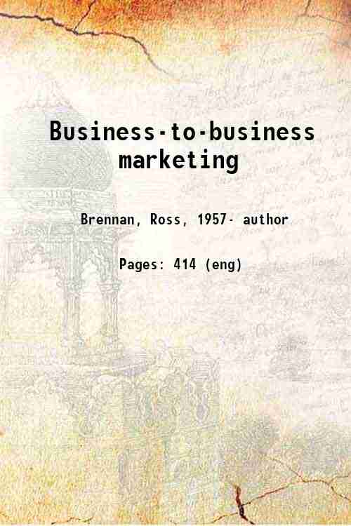 Business-to-business marketing
